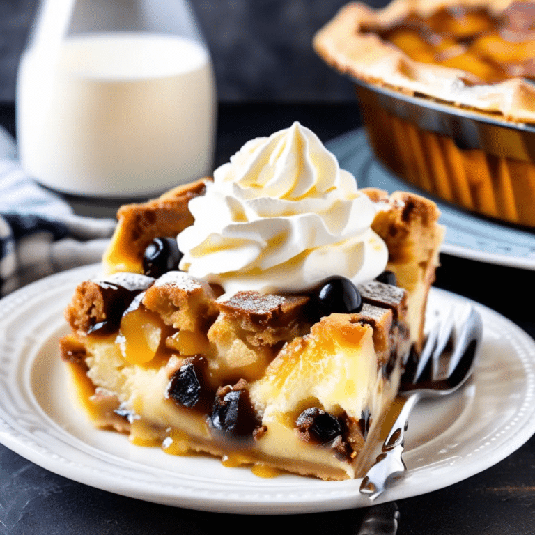 Bread Pudding Pie
