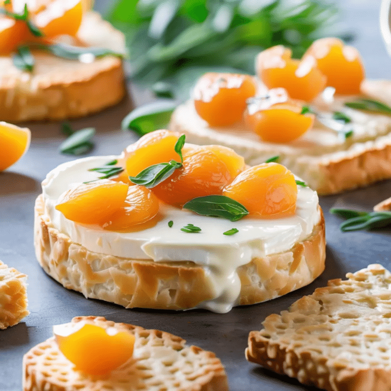 Brie with Apricot Topping