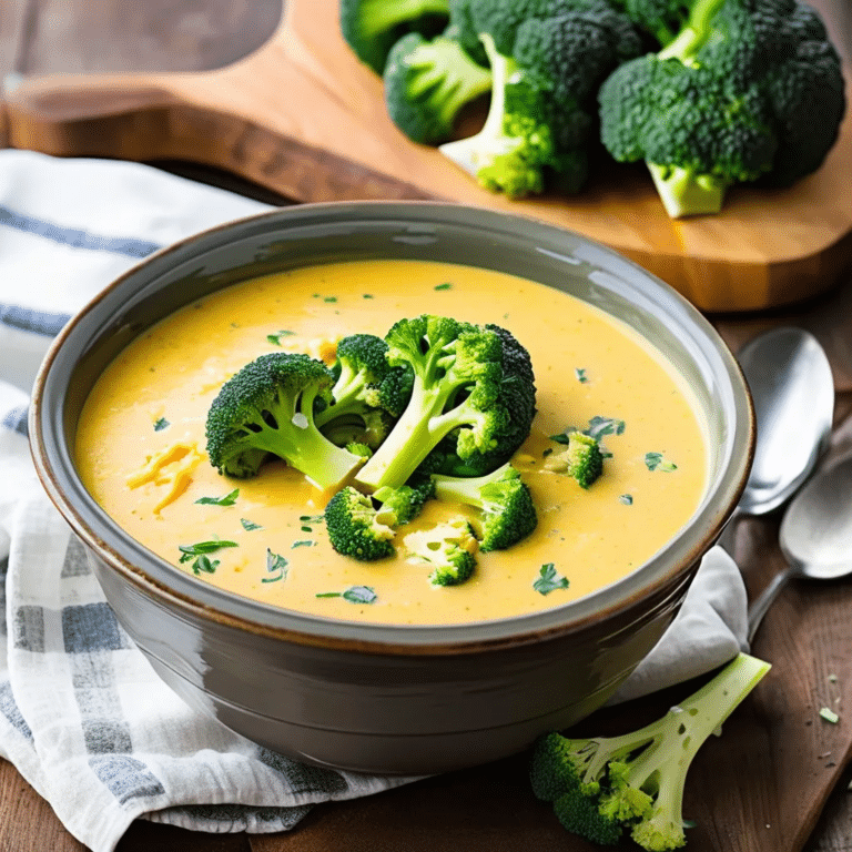 Broccoli Cheddar Soup