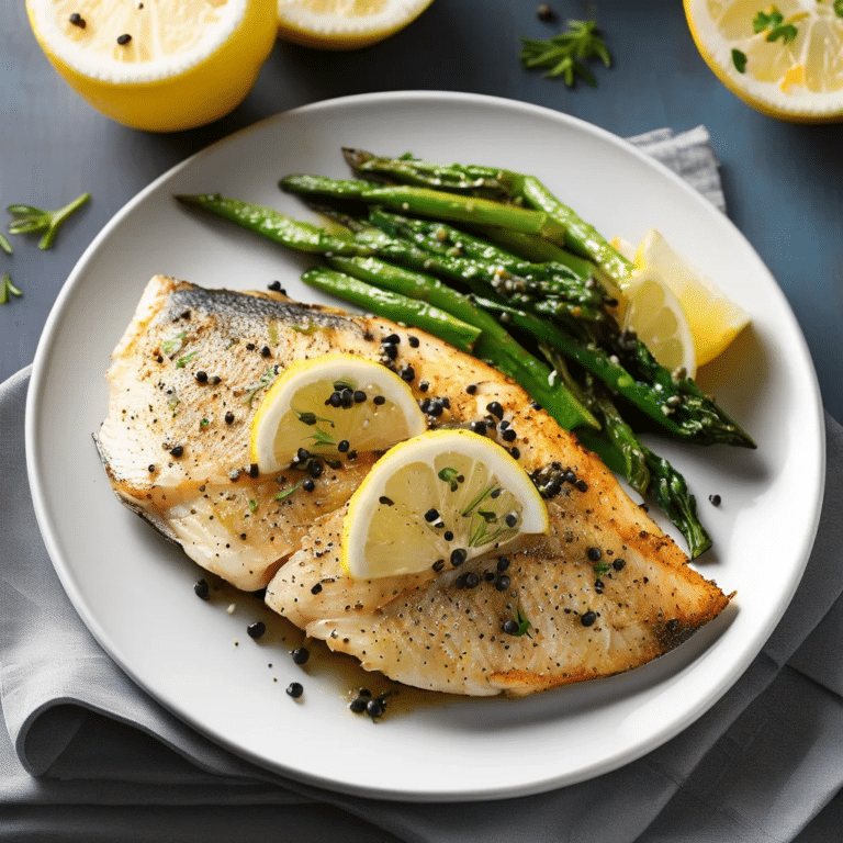 Broiled Lemon-Pepper Tilapia