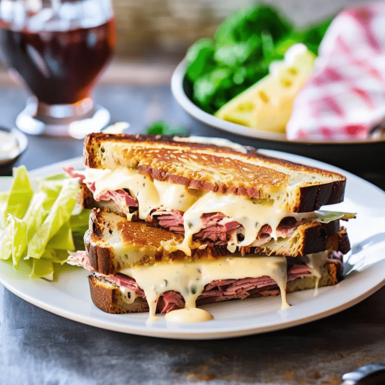 Broiled Reuben Sandwich