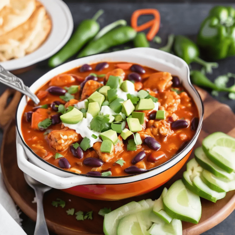 Buffalo Chicken Chili