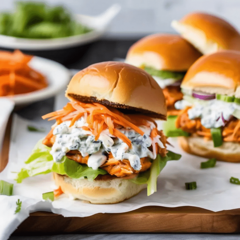 Buffalo Chicken Sliders