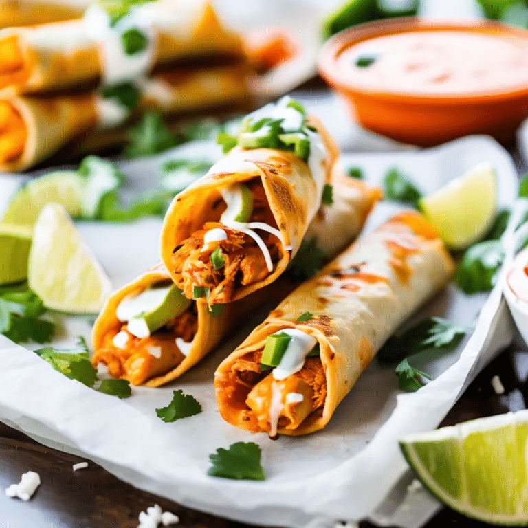 Buffalo Chicken Taquitos