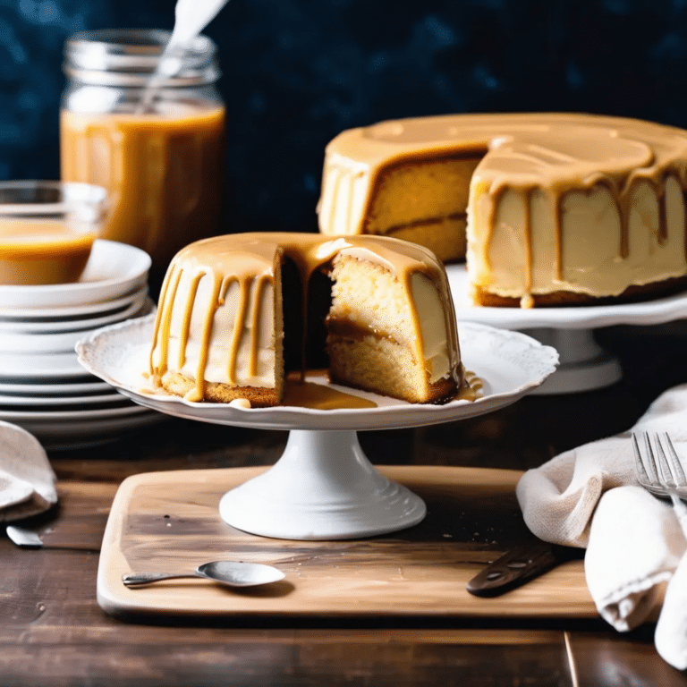 Buttermilk Cake With Caramel Icing