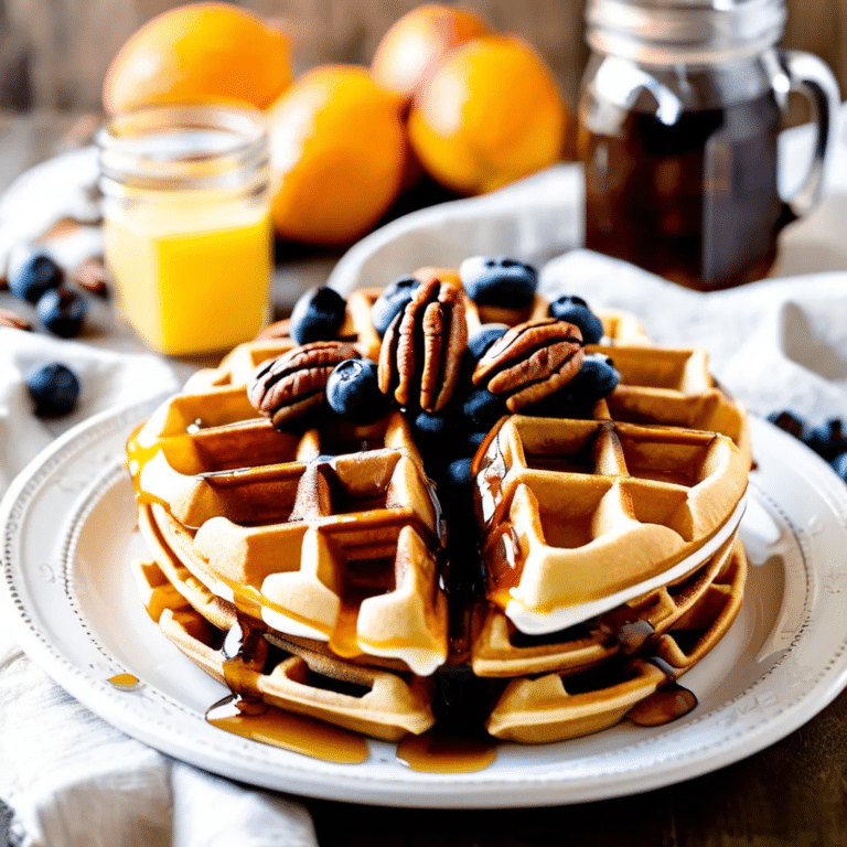 Buttermilk Pecan Waffles