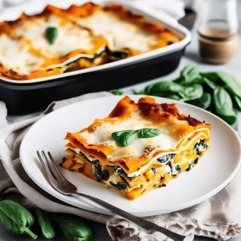 Butternut Squash Lasagna