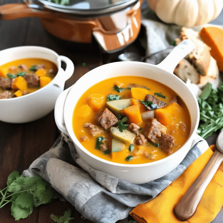 Butternut Squash & Sausage Soup