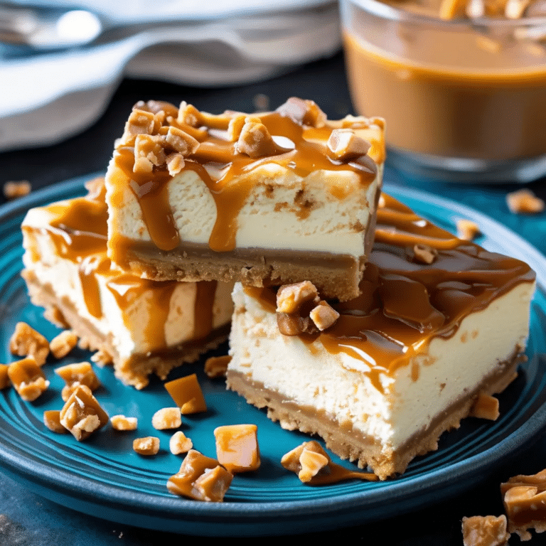 Butterscotch-Toffee Cheesecake Bars