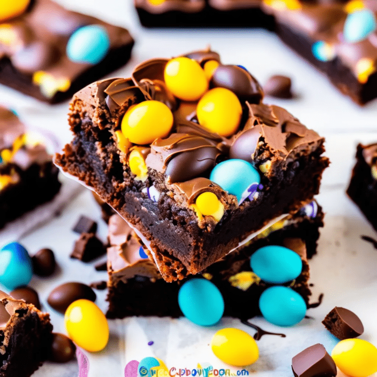 Cadbury Egg Brownies