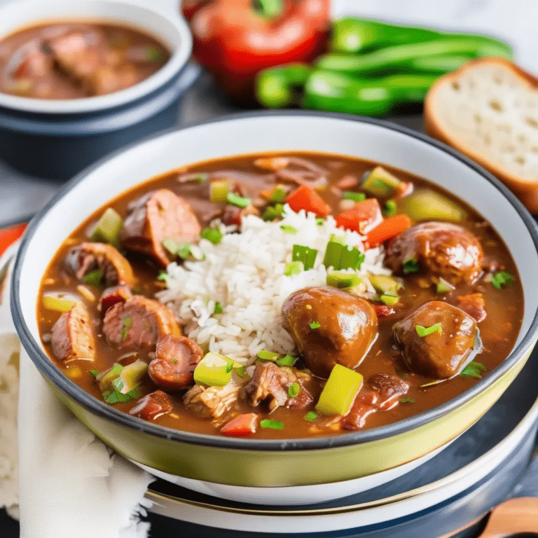 Cajun Chicken And Sausage Gumbo