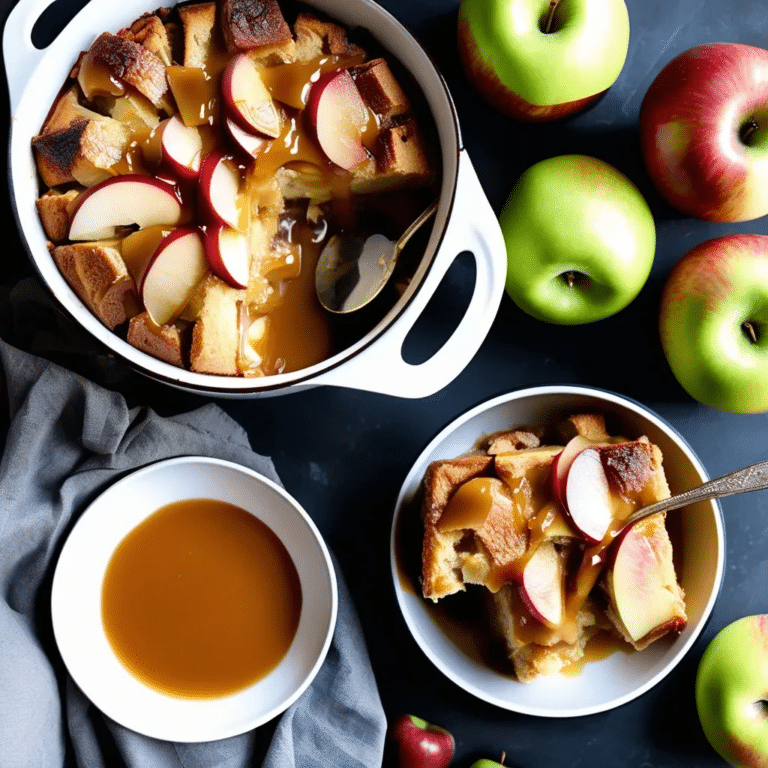Caramel Apple Bread Pudding