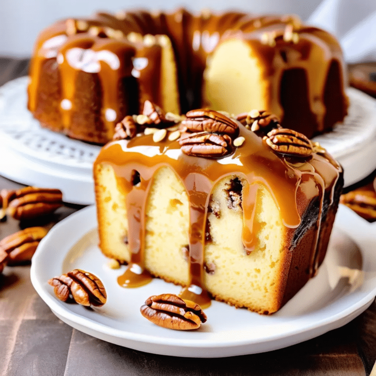 Caramel Pecan Pound Cake