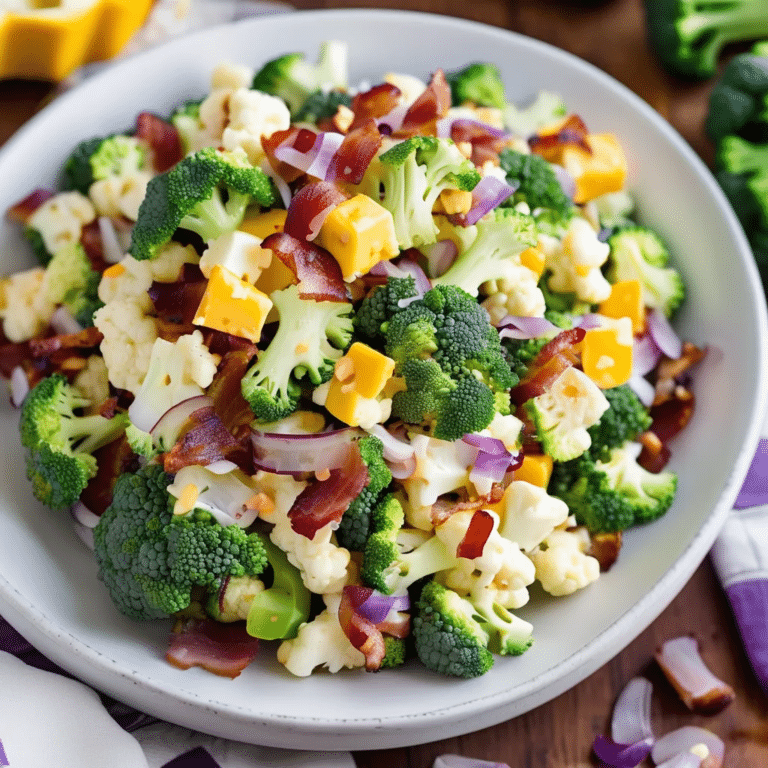 Cauliflower Broccoli Salad