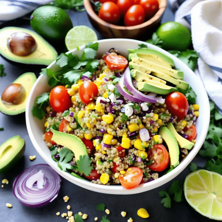 Charred Corn & Avocado Quinoa Salad