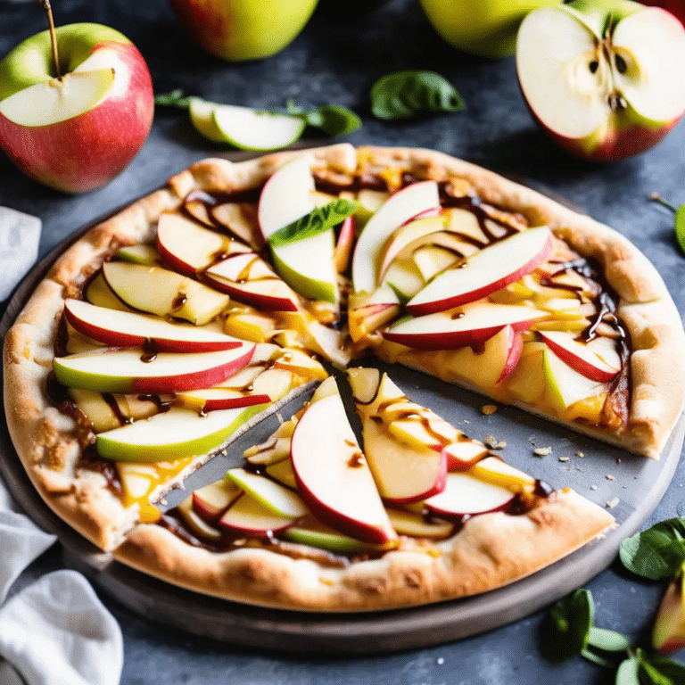 Cheddar Apple Pizza
