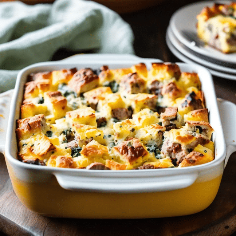 Cheese Sausage Strata