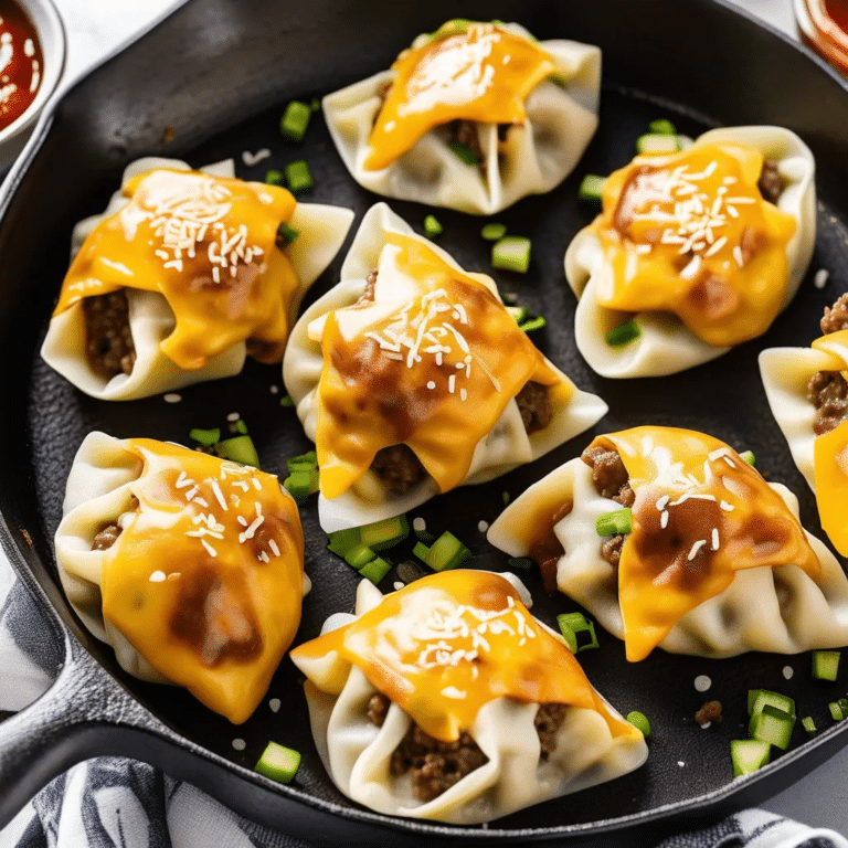 Cheeseburger Dumplings