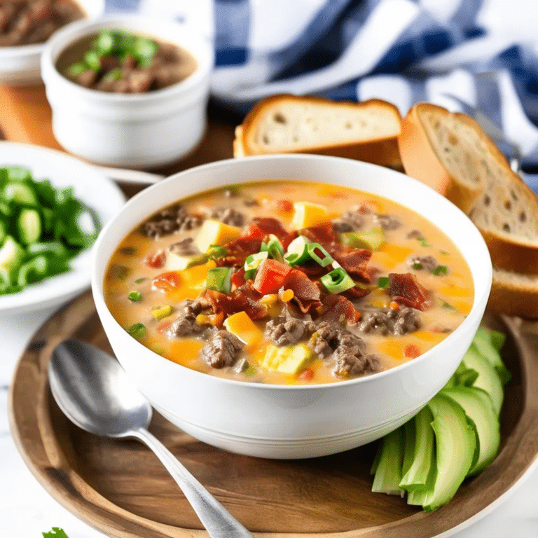 Cheeseburger Paradise Soup