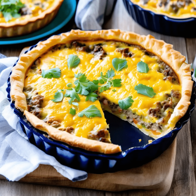 Cheeseburger Quiche