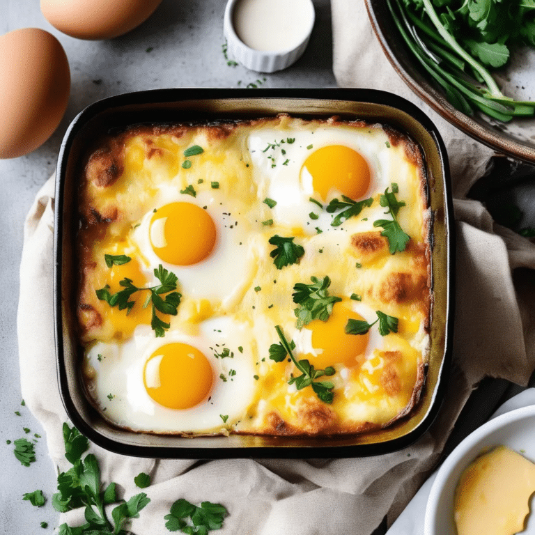Cheesy Baked Eggs