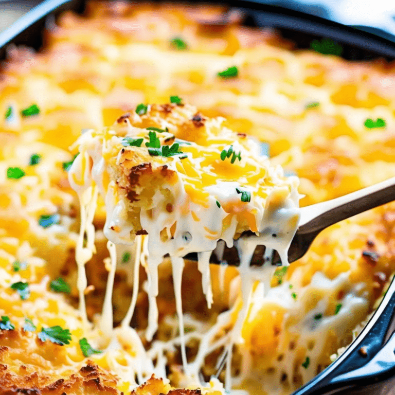 Cheesy Hash Potato Casserole