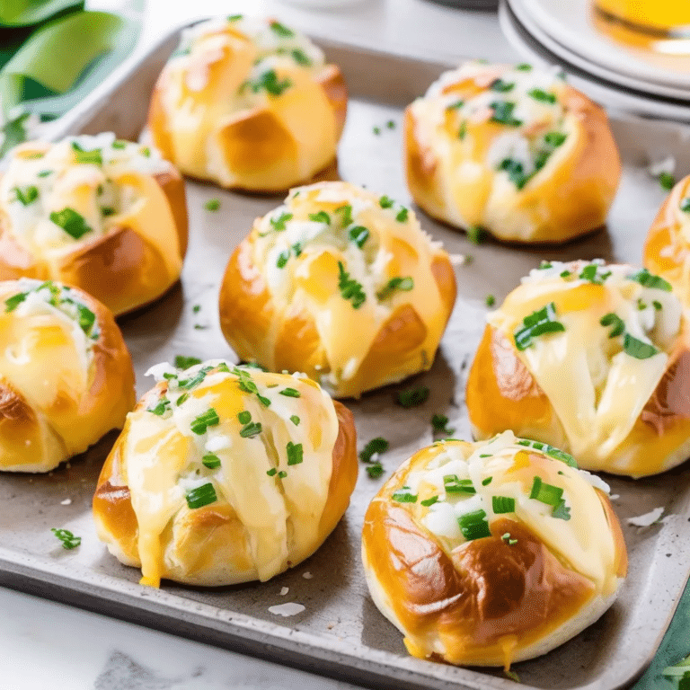 Cheesy Stuffed Garlic Hawaiian Rolls