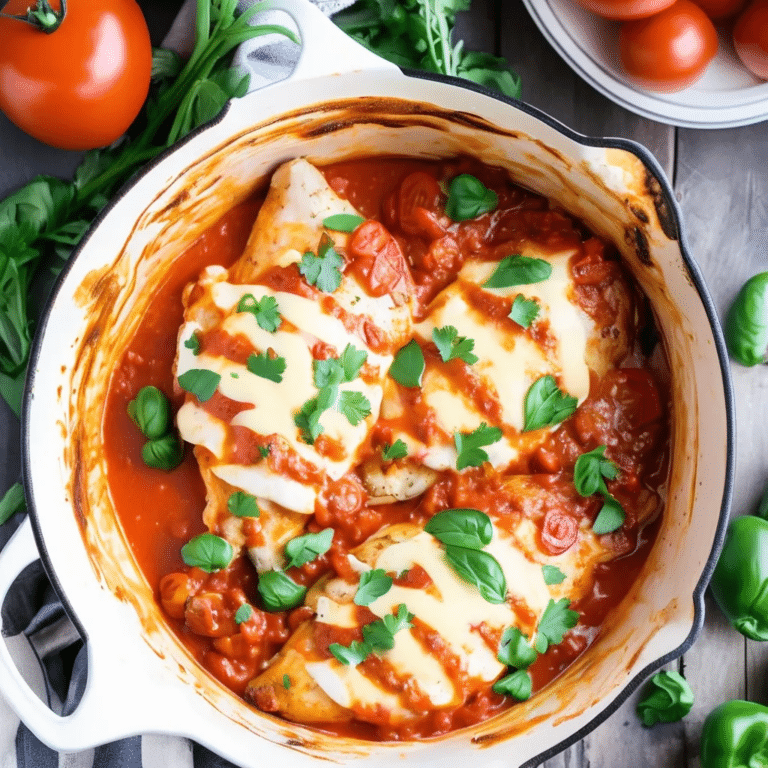 Cheesy Tomato Baked Chicken Breasts