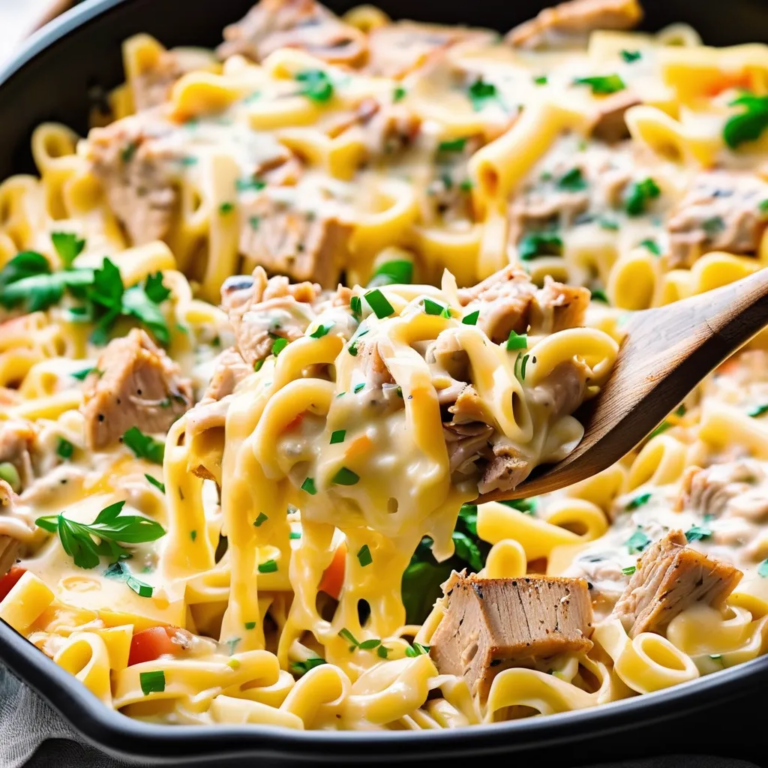 Cheesy Tuna Noodles