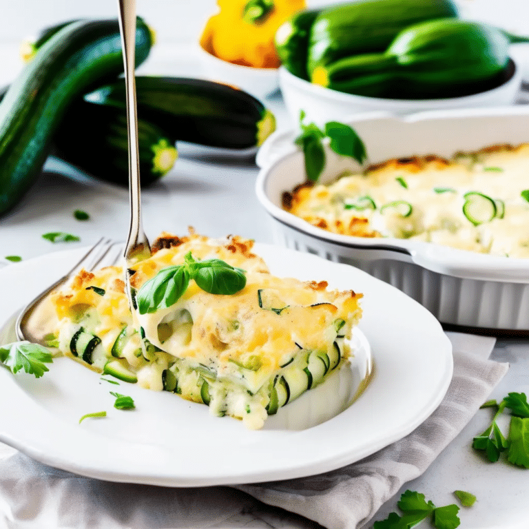 Cheesy Zucchini Gratin