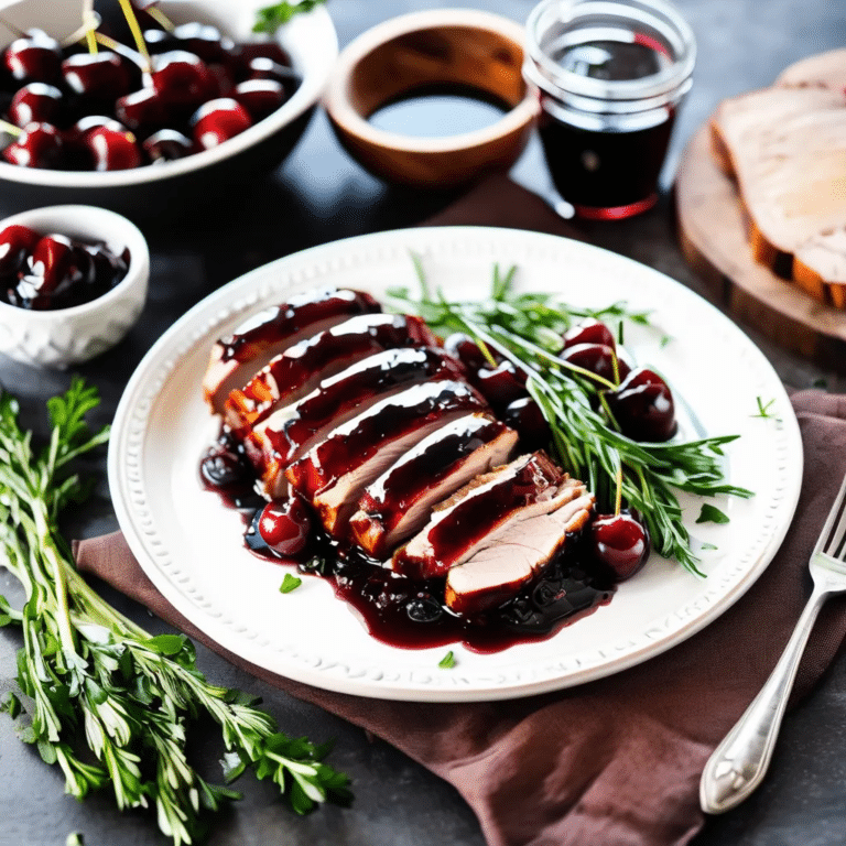 Cherry Balsamic Pork Loin