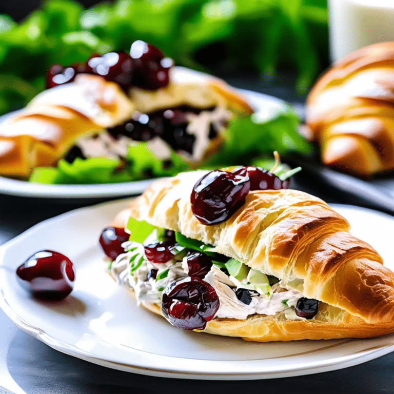 Cherry-Chicken Salad Croissants