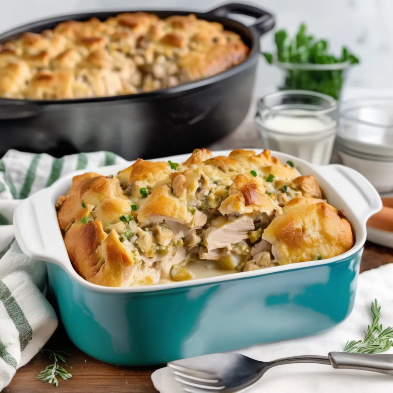 Chicken And Dressing Casserole