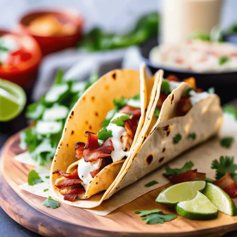 Chicken Bacon Ranch Tacos