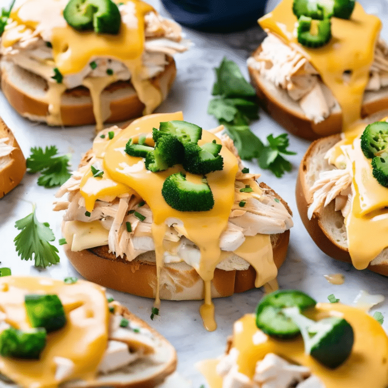 Chicken Bagel Melts