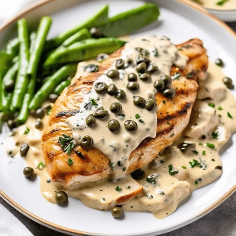 Chicken Breasts In Caper Cream Sauce