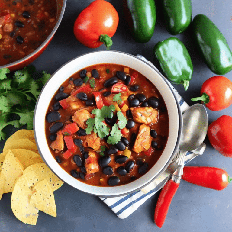 Chicken Chili With Black Beans