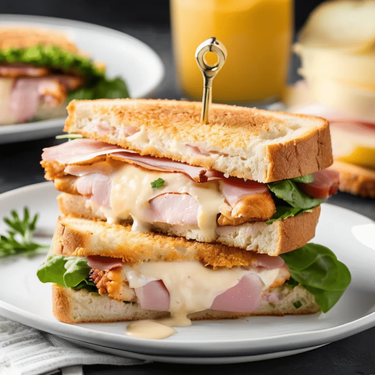 Chicken Cordon Bleu Sandwich