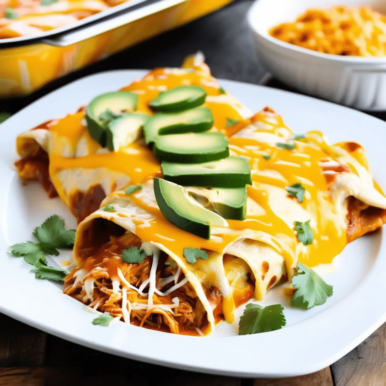 Chicken Enchiladas for Four