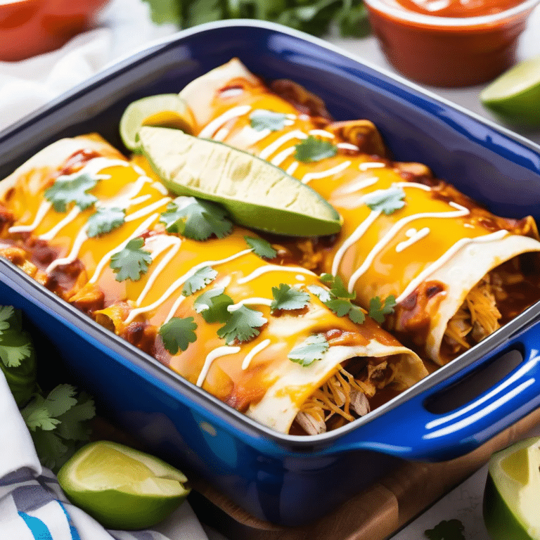 Chicken Enchiladas for Four