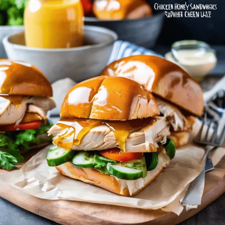 Chicken Honey Sandwiches