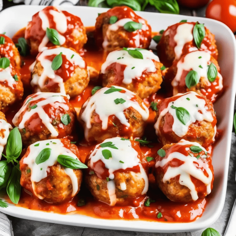 Chicken Parmesan Meatballs