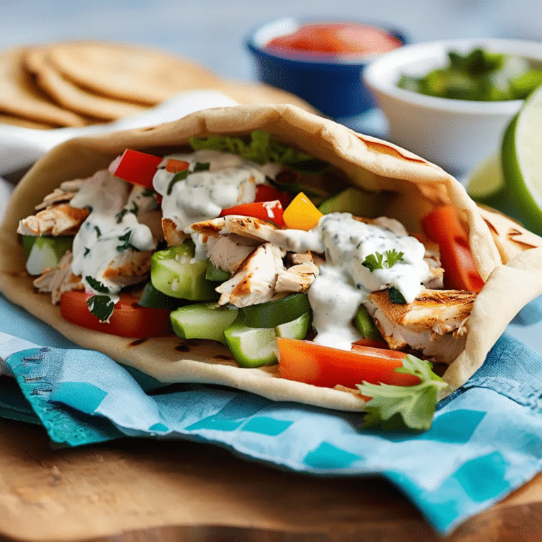 Chicken Pitas