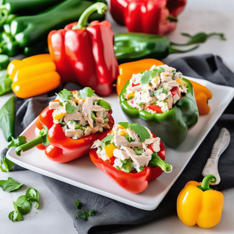 Chicken Salad-Stuffed Peppers