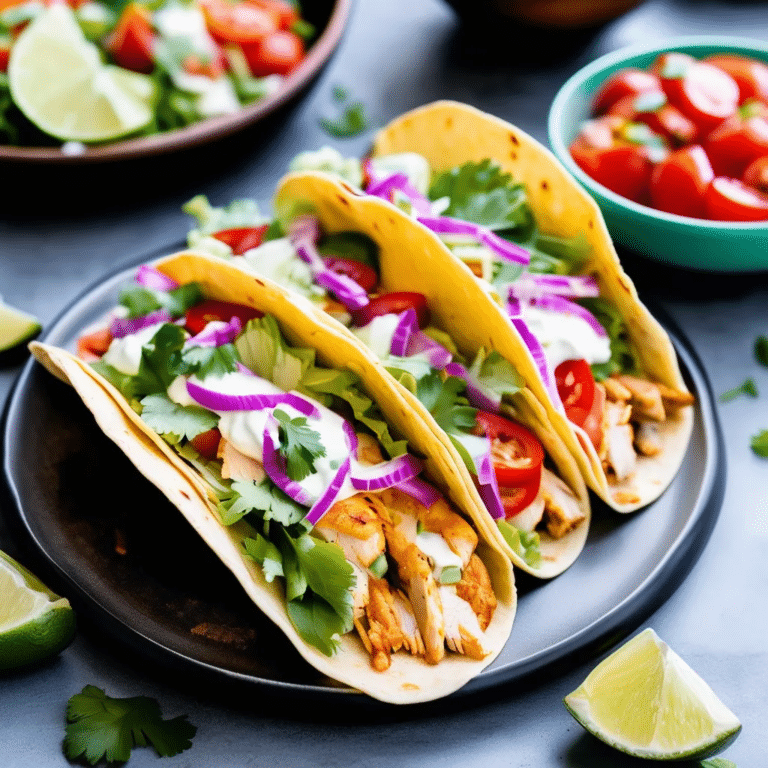 Chicken Soft Tacos