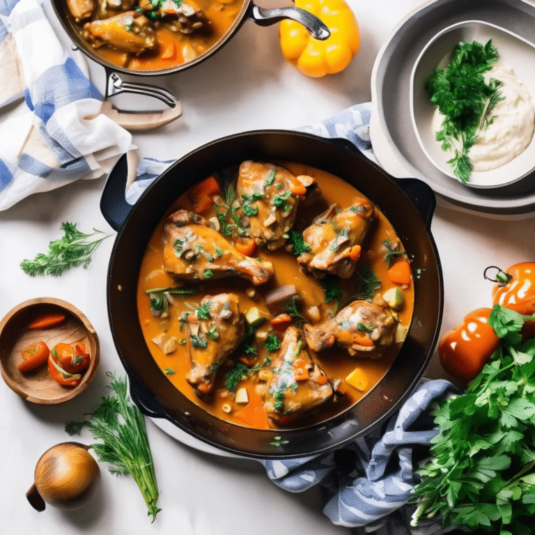 Chicken Wings Fricassee