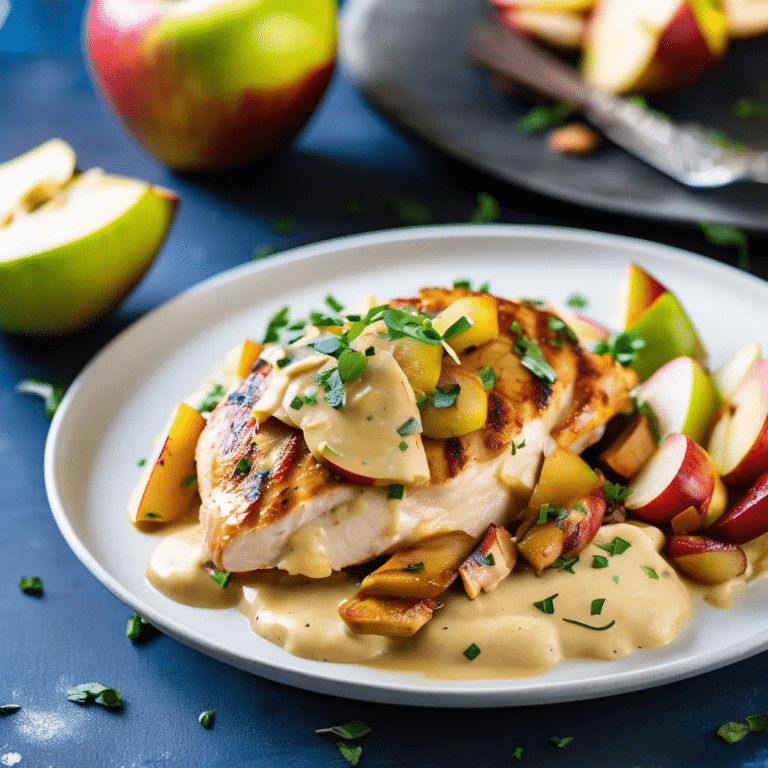 Chicken With Apple Cream Sauce