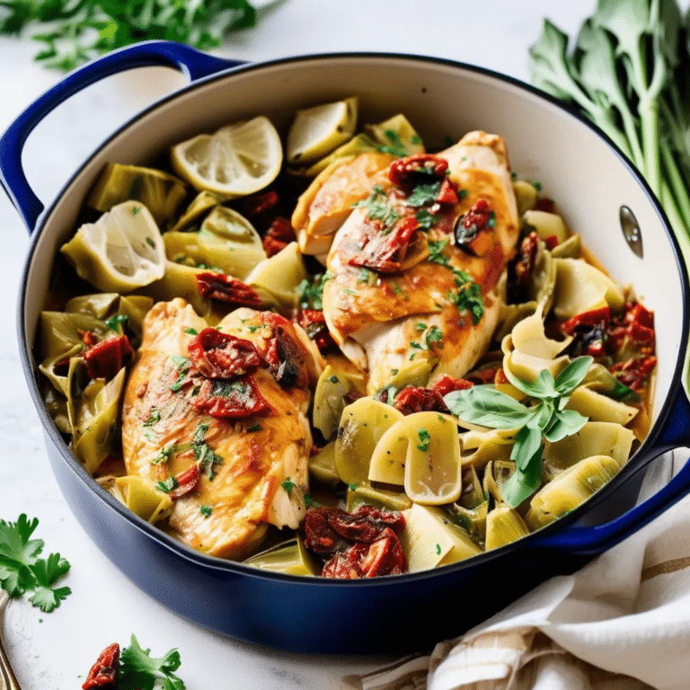 Chicken With Artichokes And Sundried Tomatoes