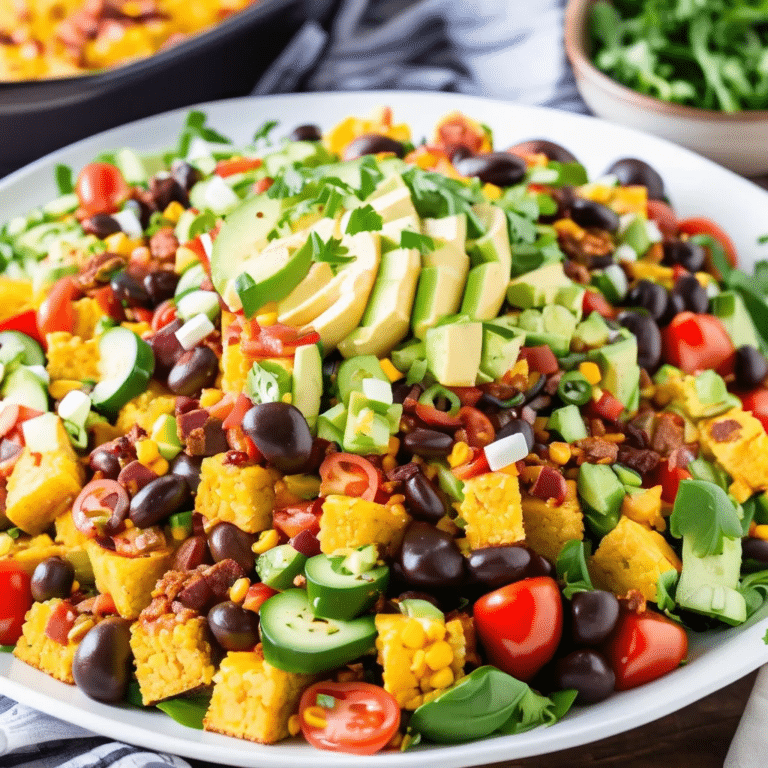 Chili Cornbread Salad