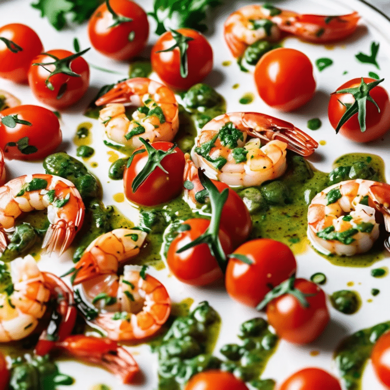 Chimichurri Shrimp With Tomatoes